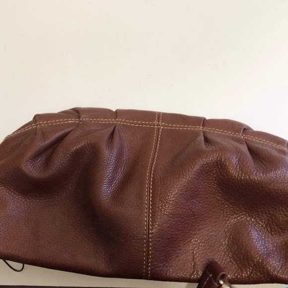 🔵LC LEATHER DARK RUST SMALL SHOULDER BAG - Picture 5 of 9